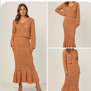 🤎LILOU TOP + BOTTOM (TAN)🤎